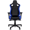 noblechairs EPIC Compact Gaming Chair, keinonahkaverhoiltu pelituoli, musta/harmaa/sininen