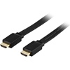 Deltaco HDMI-kaapeli, v1.3, uros-uros, 1080i, litteä, 15 metriä, musta