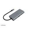 Akasa USB Type-C 9-in-1 Dock -telakointiasema, harmaa/musta