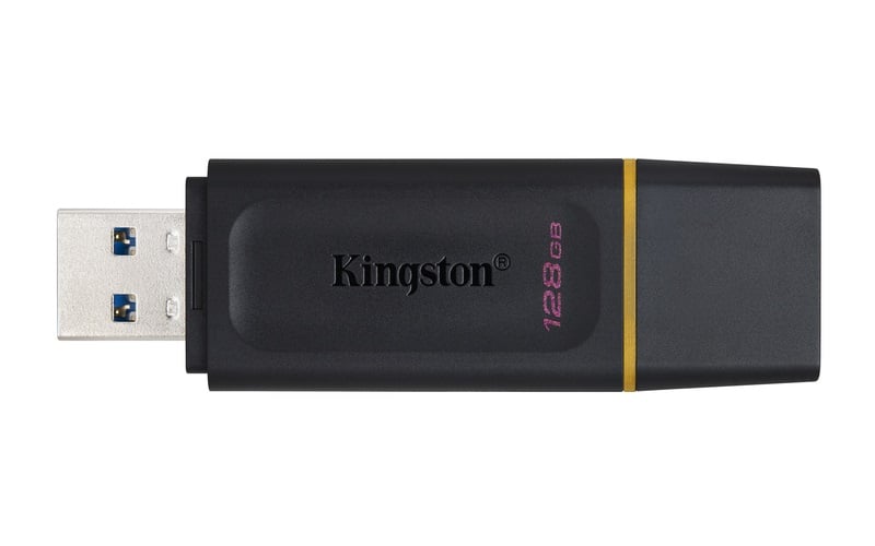 Kingston 128GB DataTraveler Exodia, USB 3.2 Gen1 -muistitikku, Musta ...