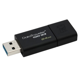 Kingston 64GB DataTraveler 100 G3, USB 3.0-muistitikku
