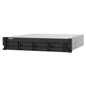 QNAP TS-832PXU-RP, räkkiasennettava 8-paikkainen NAS-asema, 4GB, 2U, musta/harmaa