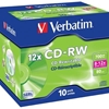 Verbatim CD-RW, 8-12x, 80 min/700 MB, 10-pakkaus jewel case, SERL