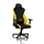 Nitro Concepts S300 Gaming Chair - Astral Yellow, kangasverhoiltu pelituoli, musta/keltainen - kuva 8