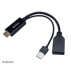 Akasa (Outlet) HDMI -> DisplayPort -adapteri, musta
