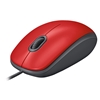 Logitech M110 Silent, USB-hiiri, punainen