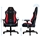 Nitro Concepts X1000 Gaming Chair, kangasverhoiltu pelituoli, musta/punainen - kuva 12