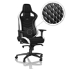noblechairs EPIC Gaming Chair - Real Leather, nahkaverhoiltu pelituoli, musta/valkoinen/punainen