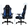 Nitro Concepts X1000 Gaming Chair, kangasverhoiltu pelituoli, musta/sininen - kuva 12