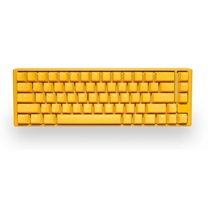 Ducky One 3 SF Yellow, mekaaninen näppäimistö, 65%, Cherry MX Red, keltainen
