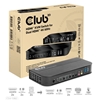 Club 3D KVM Switch for Dual HDMI 4K 60Hz, KVM-/audiokytkin, musta