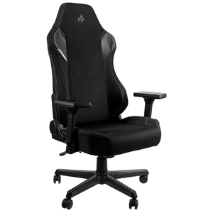 Nitro Concepts X1000 Gaming Chair, kangasverhoiltu pelituoli, musta
