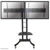 Neomounts by Newstar PLASMA-M2000ED floor stand, liikuteltava lattiateline kahdelle monitorille/televisiolle, musta