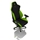 Nitro Concepts S300 Gaming Chair - Atomic Green, kangasverhoiltu pelituoli, musta/vihreä - kuva 5