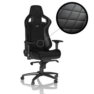 noblechairs EPIC Gaming Chair, keinonahkaverhoiltu pelituoli, musta