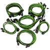 Super Flower Sleeve Cable Kit Pro -kaapelisarja, musta/vihreä