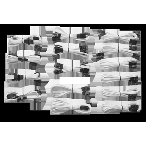 Corsair Professional Individually Sleeved DC Cable kit, 1200/860/760, valkoinen