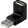 Deltaco Adapteri, USB A u - n, kulma