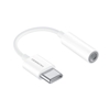 Huawei USB-C -sovitin 3,5mm liittimelle, 9cm, valkoinen