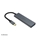 Akasa USB Type-C 4 Port Hub, 4-porttinen USB-hubi, harmaa/musta - kuva 2