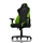 Nitro Concepts S300 Gaming Chair - Atomic Green, kangasverhoiltu pelituoli, musta/vihreä - kuva 2