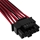 Corsair Premium Individually Sleeved 12+4pin PCIe Gen 5 Type-4 600W 12VHPWR -kaapeli, punainen/musta - kuva 3