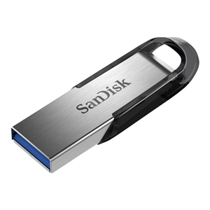 Sandisk 16GB Ultra Flair -muistitikku, USB 3.0, 130MB/s, hopea/musta