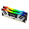 Kingston 32GB (2 x 16GB) FURY Renegade RGB, DDR5 6400MHz, CL32, 1.40V, musta/hopea