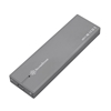 SilverStone MS11, NVMe M.2 SSD -kotelo, USB 3.1 Type-C, harmaa