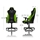Nitro Concepts S300 Gaming Chair - Atomic Green, kangasverhoiltu pelituoli, musta/vihreä - kuva 16