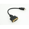 MicroConnect HDMI uros -> DVI naaras -adapteri, 15cm, musta