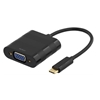 Deltaco USB 3.1 -adapteri, Type C uros -> VGA naaras, musta