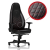 noblechairs ICON Gaming Chair, keinonahkaverhoiltu pelituoli, musta/punainen