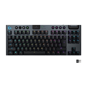 Logitech G915 TKL, langaton mekaaninen LIGHTSPEED-RGB -pelinäppäimistö GL Tactile, musta/harmaa