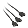 Kolink ARGB 3-pin Y-Splitter Cable -jakokaapeli, 30cm, musta