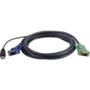 Aten KVM-kaapeli, SPHD15 u > HD15 u & USB A-tyyppi u, 3m (poistotuote)
